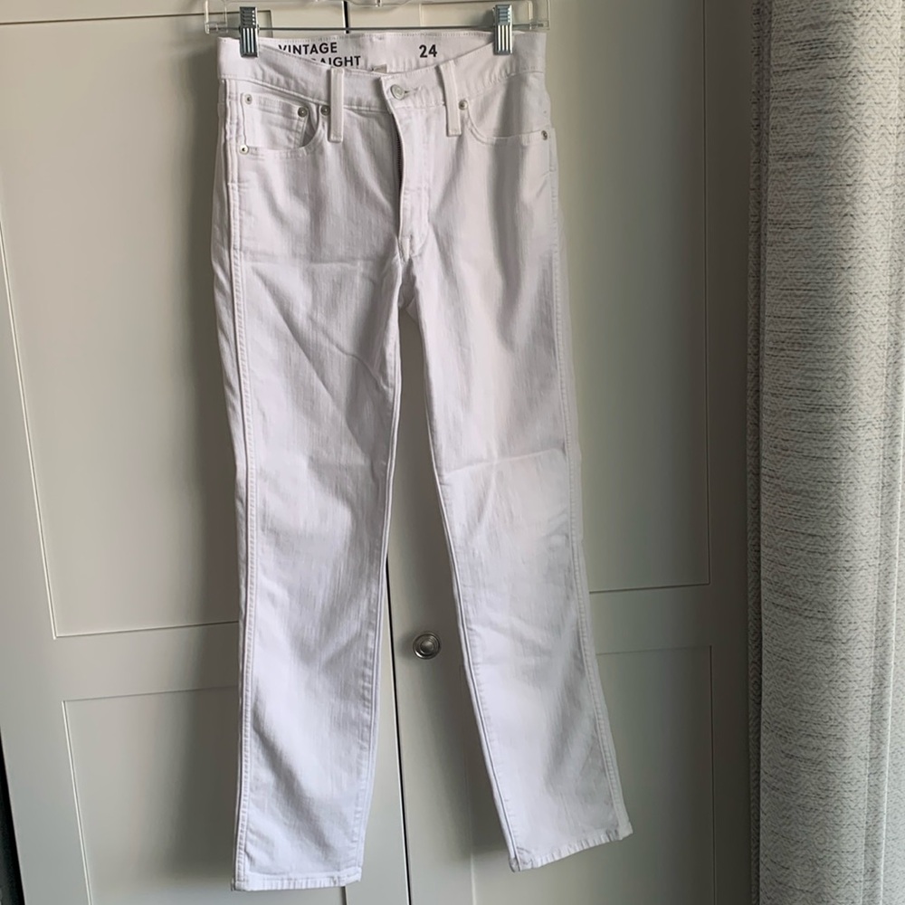 NWOT J Crew white jeans